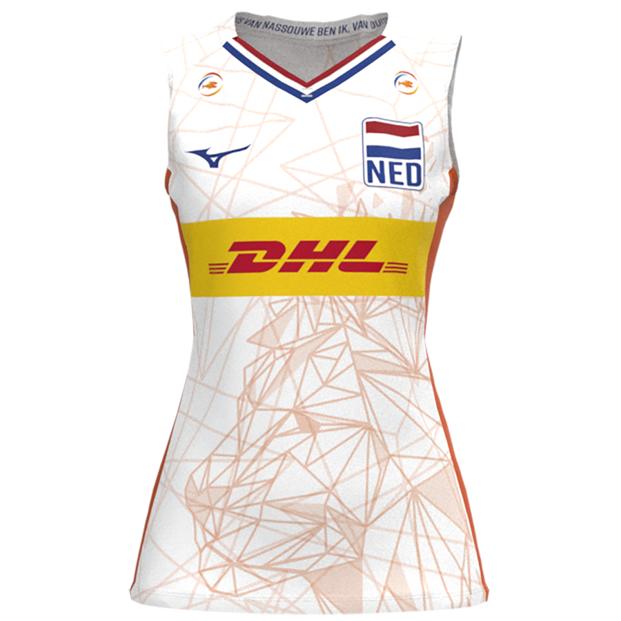 Mizuno Nevobo Volleyball Match White Shirt Women White